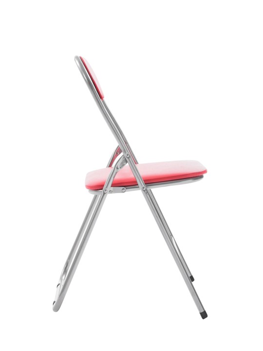Klapstol Felix, rød/sølv