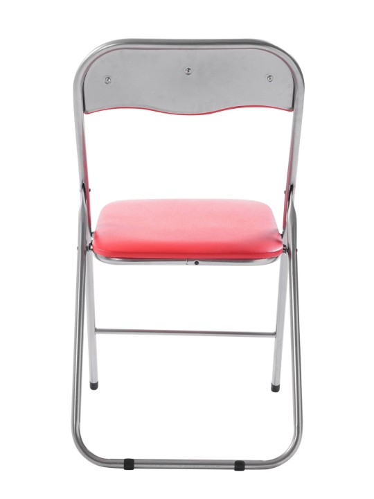 Klapstol Felix, rød/sølv