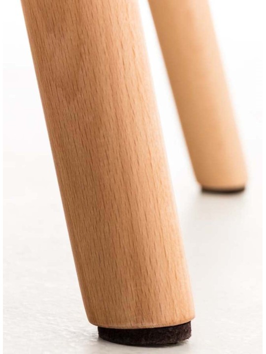 Sæt med 4 spisestuestole Elda imiteret læder, creme Sæt med 4 spisestuestole Elda imiteret læder, creme