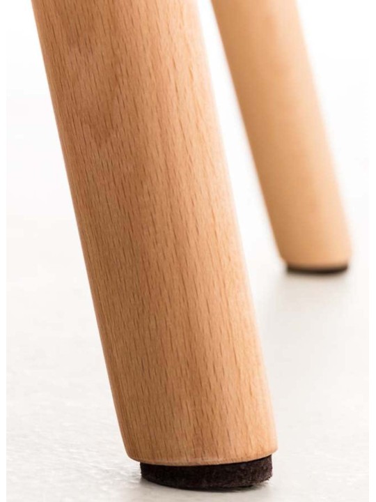 Sæt med 4 spisestuestole Elda imiteret læder, hvid