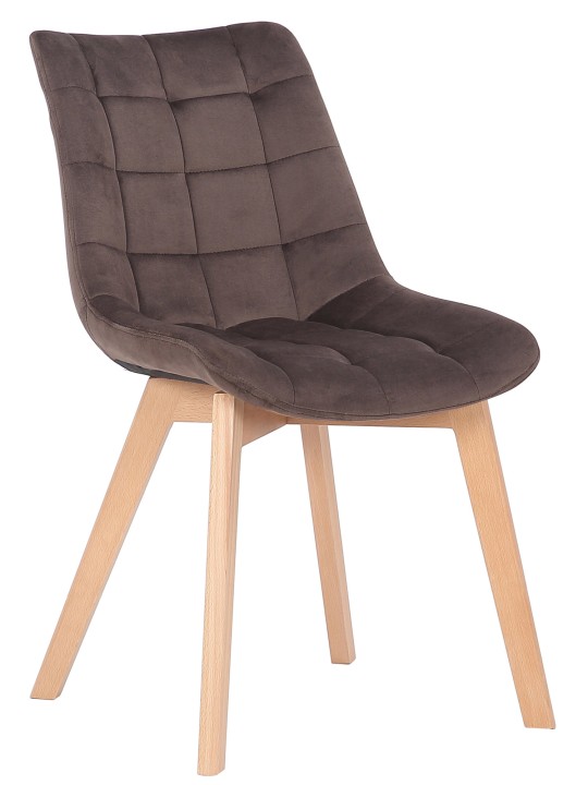 Spisestuestol Passaic fløjl, brun Spisestuestol Passaic fløjl, brun