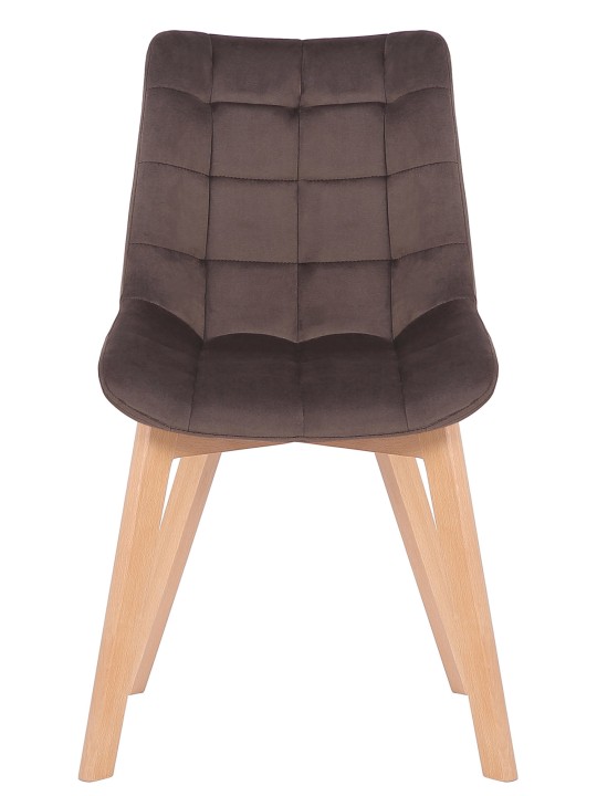 Spisestuestol Passaic fløjl, brun Spisestuestol Passaic fløjl, brun