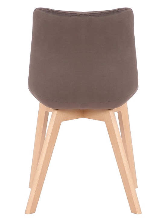Spisestuestol Passaic fløjl, brun Spisestuestol Passaic fløjl, brun