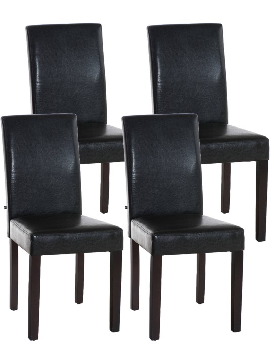 Sæt med 4 spisestuestole Ina dark, brun Sæt med 4 spisestuestole Ina dark, brun