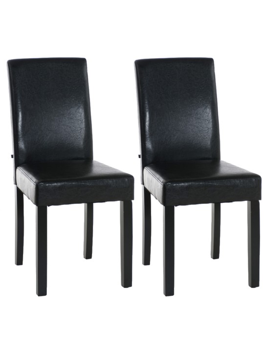 Sæt med 2 spisestuestole Ina, brun