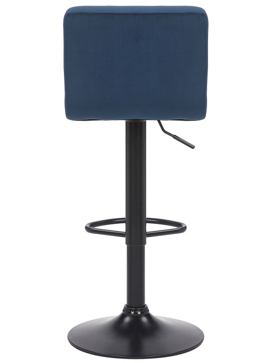 Sæt med 2 barstole Feni fløjl, blå