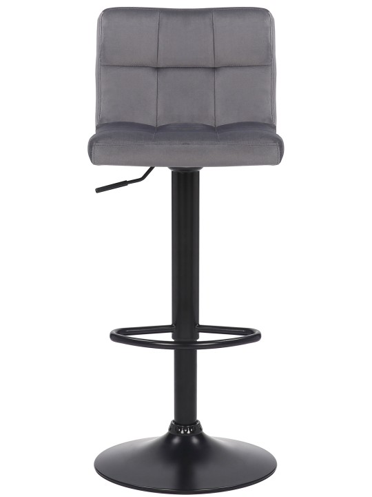 Sæt med 2 barstole Feni fløjl, grå