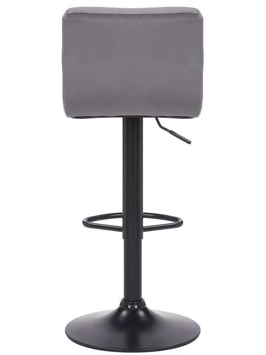 Sæt med 2 barstole Feni fløjl, grå