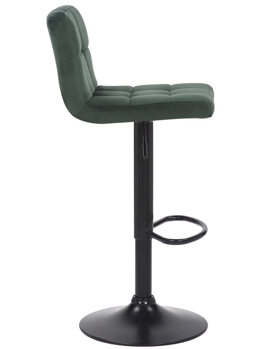 Sæt med 2 barstole Feni fløjl, grøn