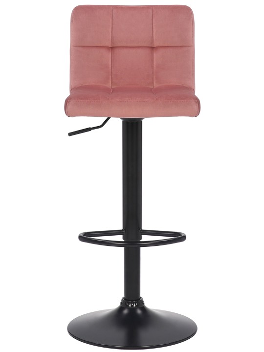 Sæt med 2 barstole Feni fløjl, pink