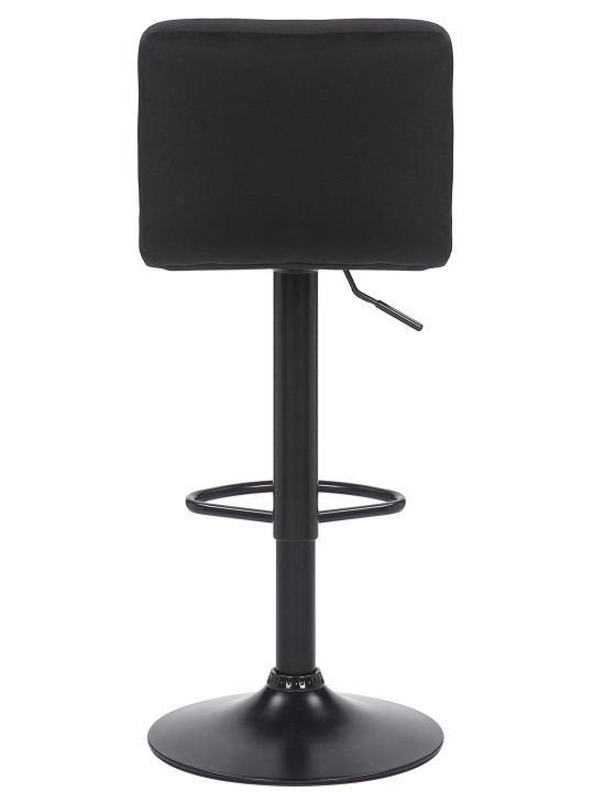 Sæt med 2 barstole Feni fløjl, sort