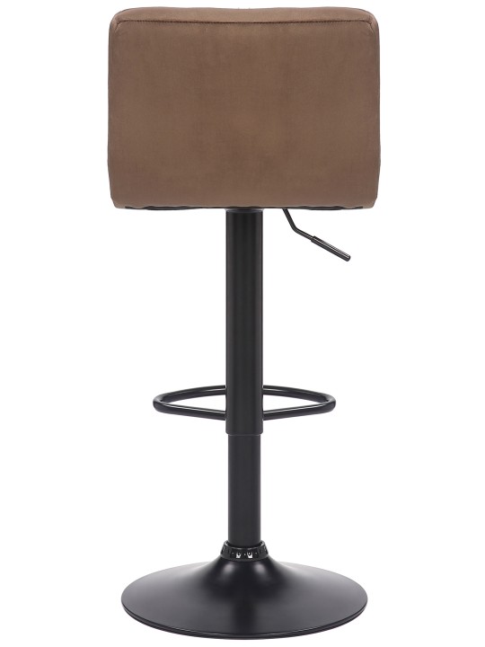 Sæt med 2 barstole Feni fløjl, brun