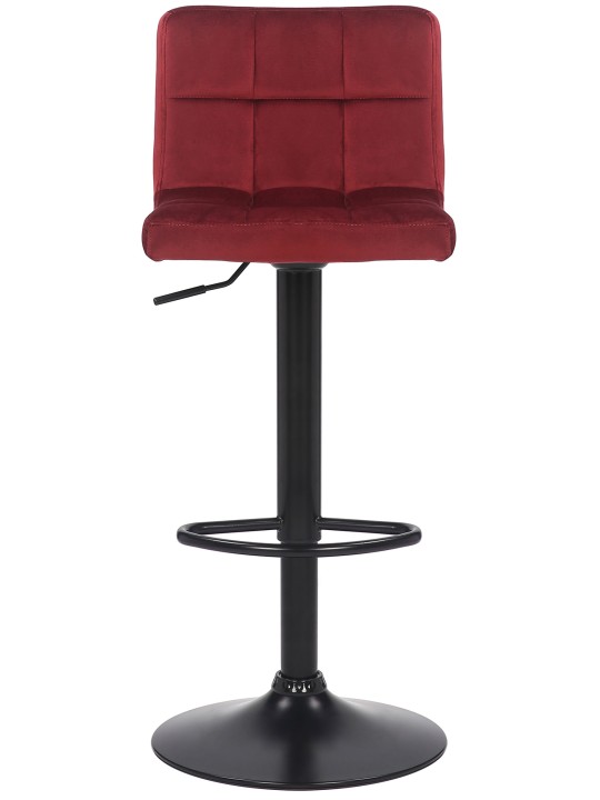 Sæt med 2 barstole Feni fløjl, rød