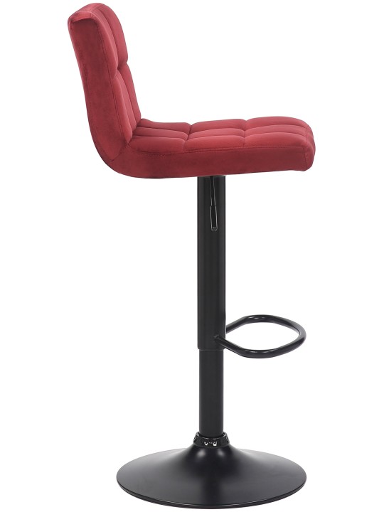 Sæt med 2 barstole Feni fløjl, rød