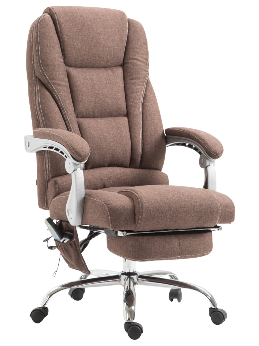 Kontorstol Pacific stof med massagefunktion, brun