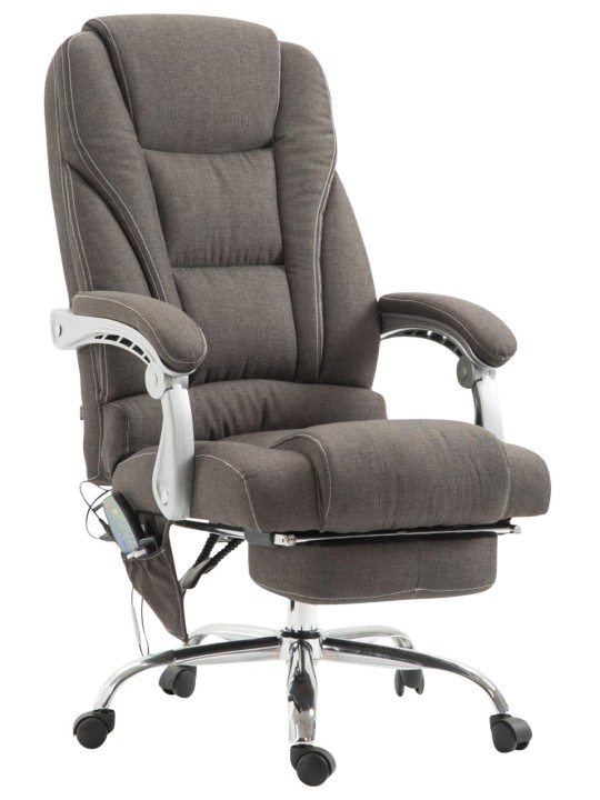 Kontorstol Pacific stof med massagefunktion, mørkegrå