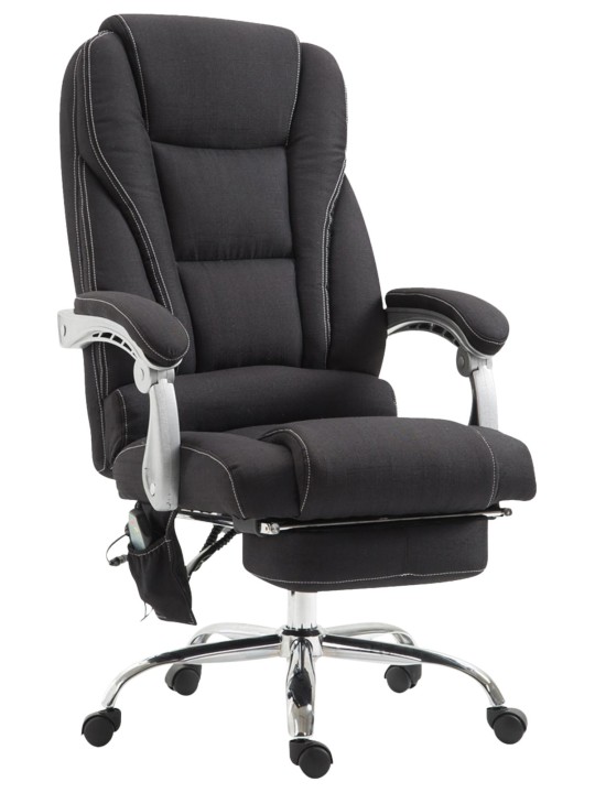Kontorstol Pacific stof med massagefunktion, sort