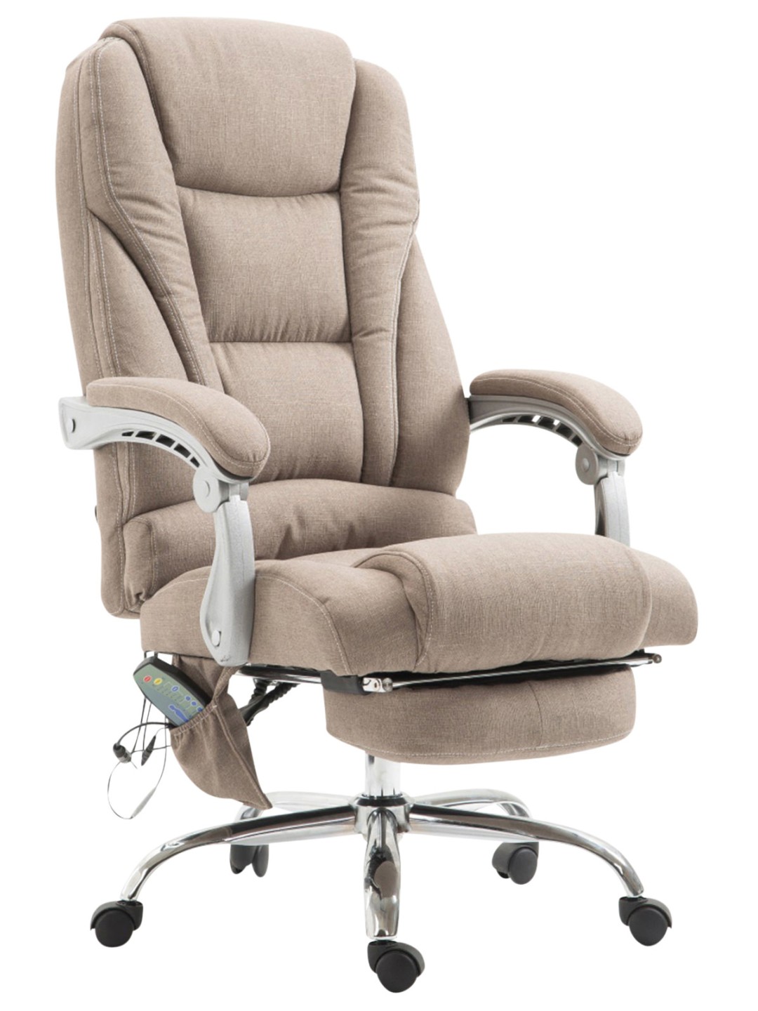Kontorstol Pacific stof med massagefunktion, taupe