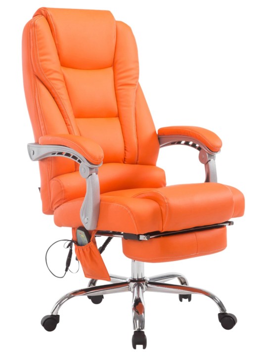Pacific kontorstol med massagefunktion, orange