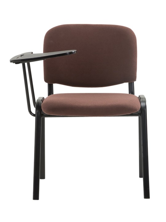 Sæt med 4 Ken stole med klapbordsstof, brun