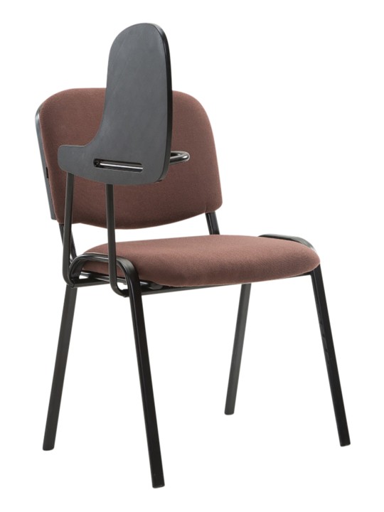 Sæt med 4 Ken stole med klapbordsstof, brun