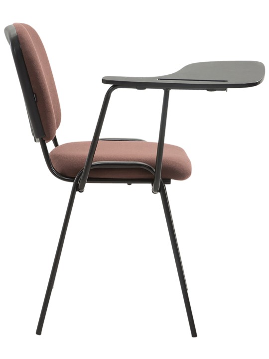 Sæt med 4 Ken stole med klapbordsstof, brun