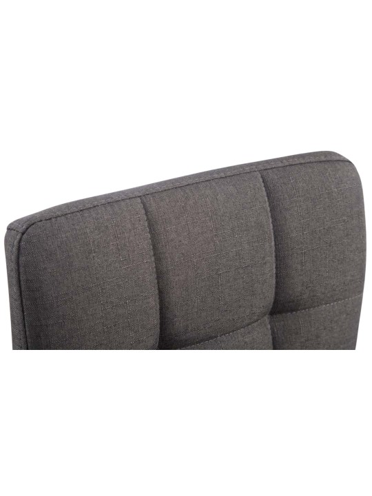 Sæt med 4 Palma Lounger V2 stof, mørkegrå