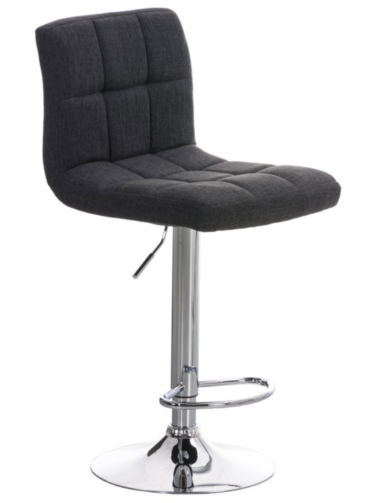 Sæt med 2 barstole Peru STOF C, mørkegrå