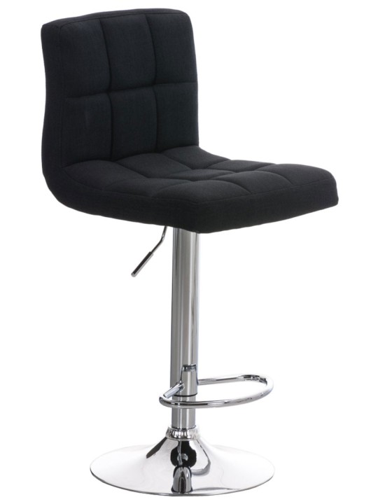 Sæt med 2 barstole Peru STOF C, sort