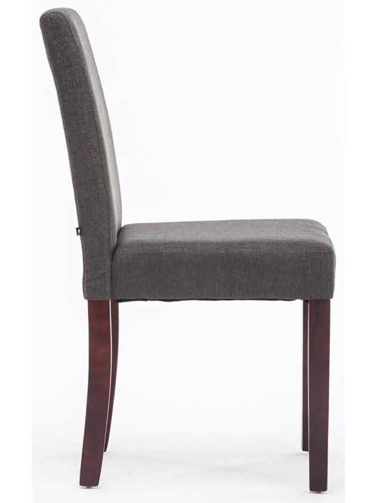 Spisestuestol Ina stof cappuccino, mørkegrå