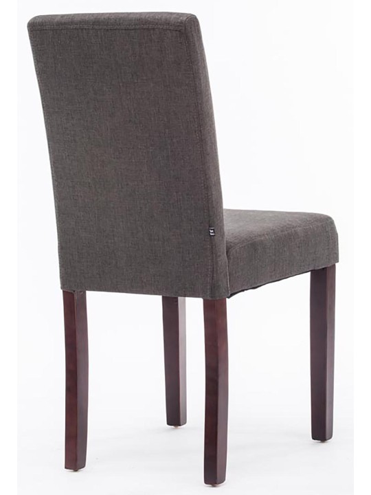 Spisestuestol Ina stof cappuccino, mørkegrå