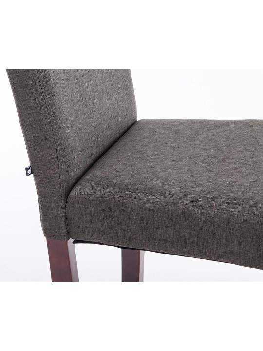 Spisestuestol Ina stof cappuccino, mørkegrå