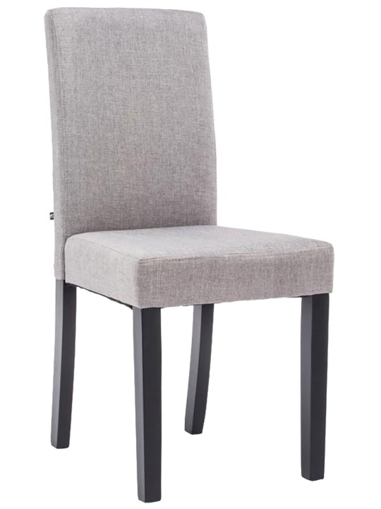 Spisestuestol Ina stof, lysegrå