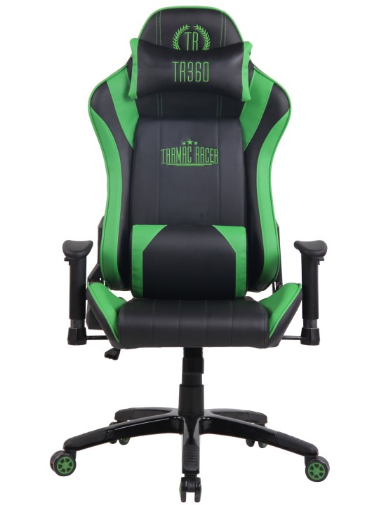 Racing kontorstol Shift X2 kunstlæder uden fodstøtte, sort/grøn Racing kontorstol Shift X2 kunstlæder uden fodstøtte, sort/grøn