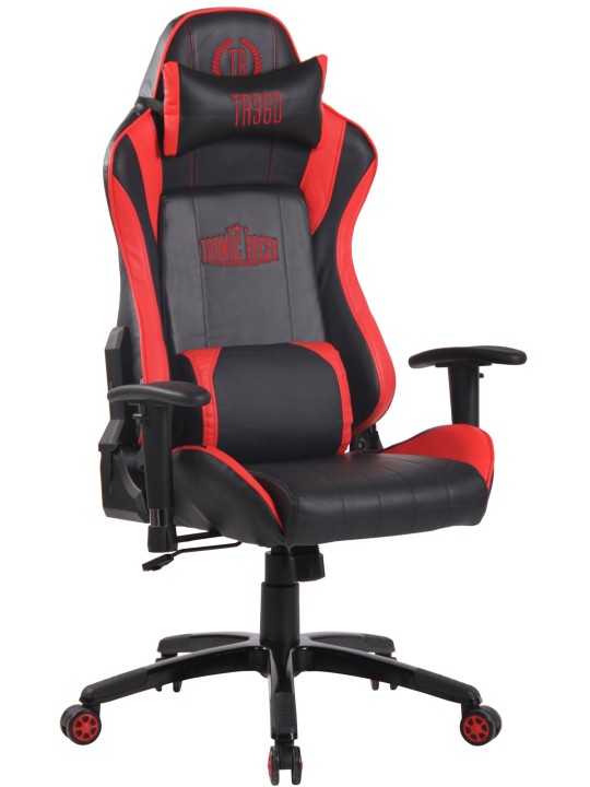 Racing kontorstol Shift X2 kunstlæder uden fodstøtte, sort/rød Racing kontorstol Shift X2 kunstlæder uden fodstøtte, sort/rød