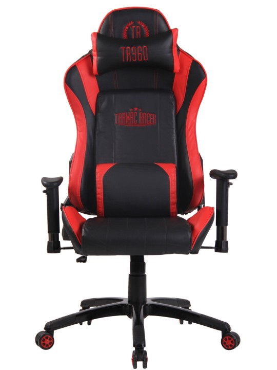 Racing kontorstol Shift X2 kunstlæder uden fodstøtte, sort/rød Racing kontorstol Shift X2 kunstlæder uden fodstøtte, sort/rød