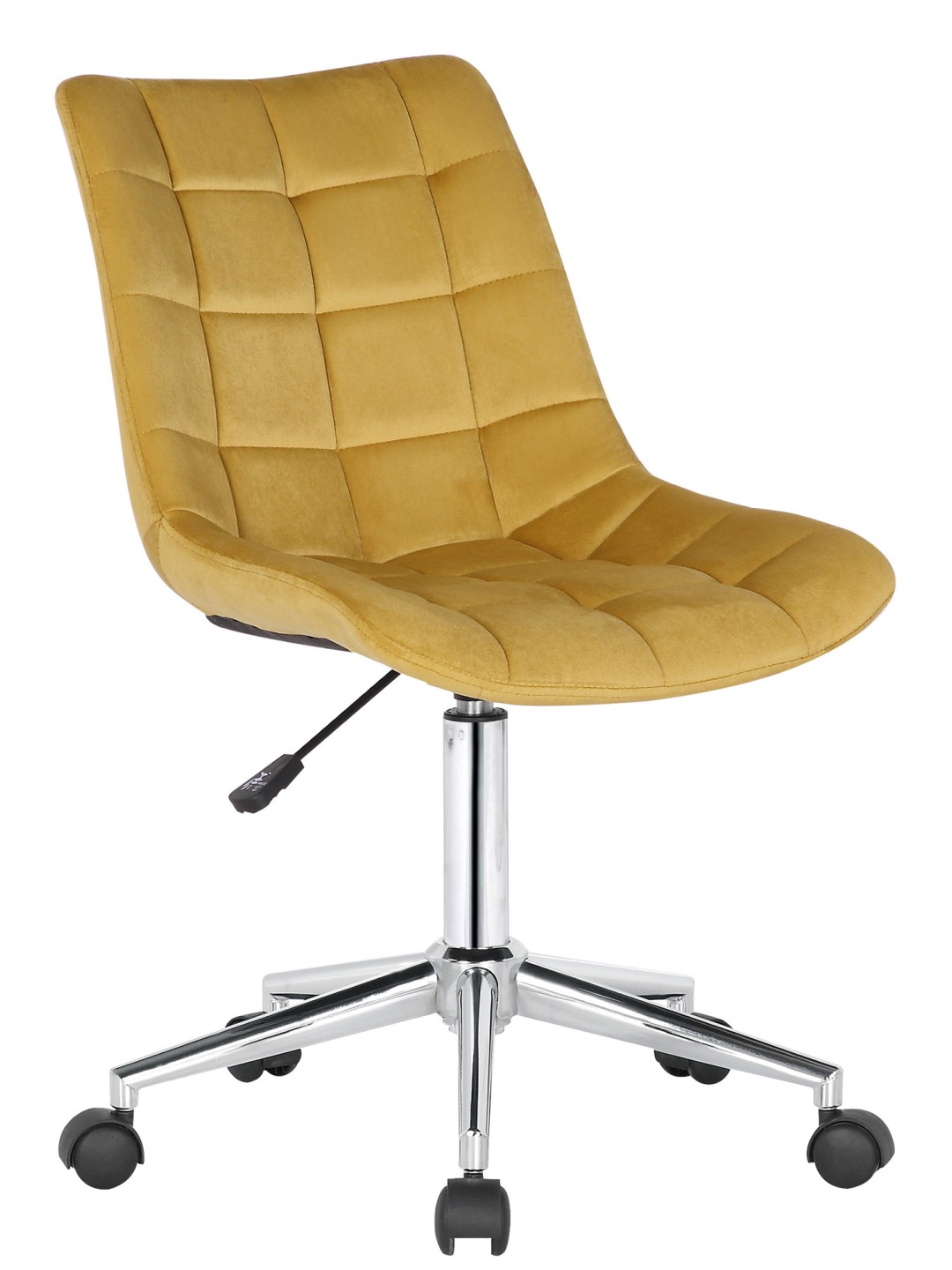 Kontorstol Medford fløjl, gul