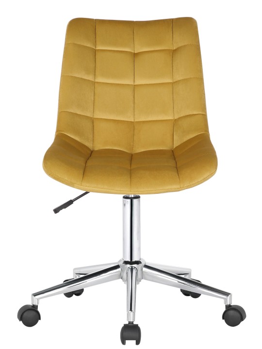 Kontorstol Medford fløjl, gul