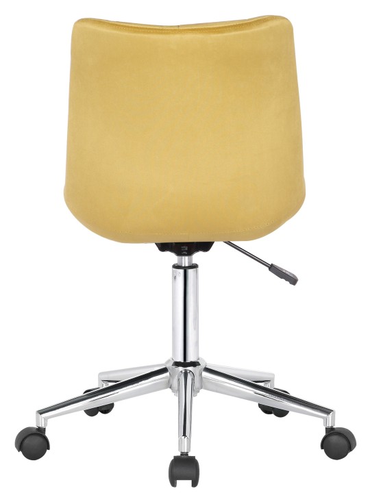 Kontorstol Medford fløjl, gul