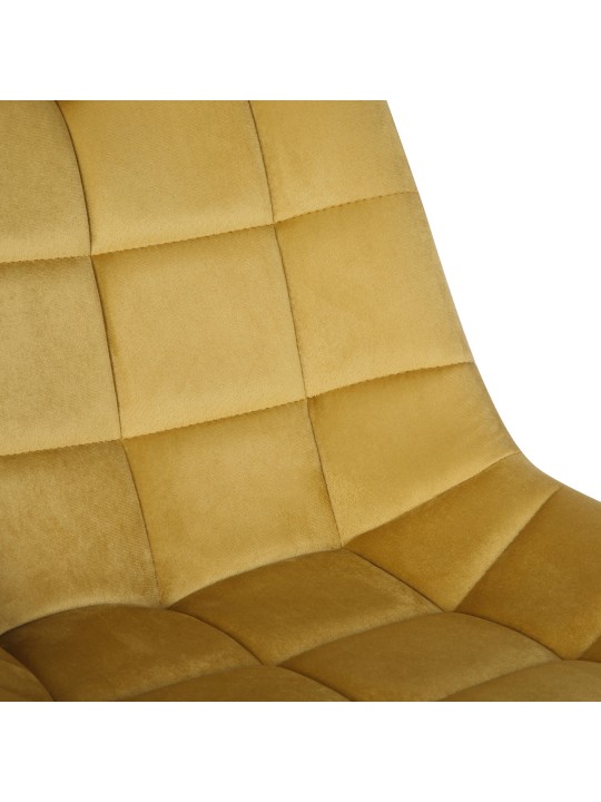 Kontorstol Medford fløjl, gul