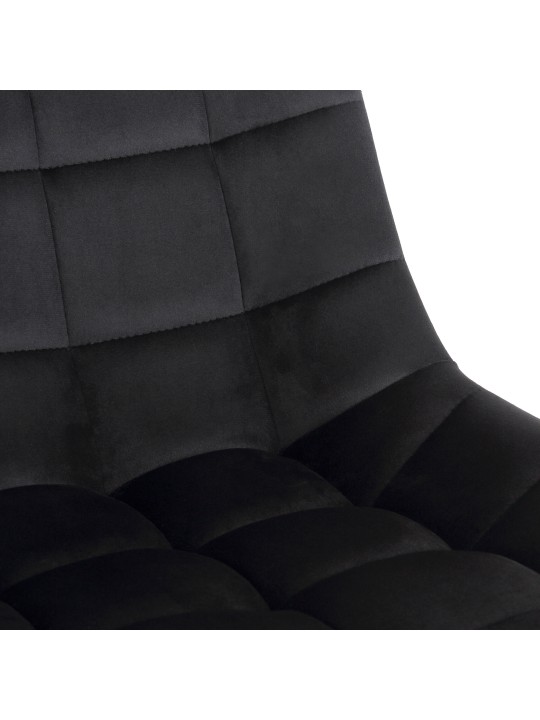 Kontorstol Medford fløjl, sort