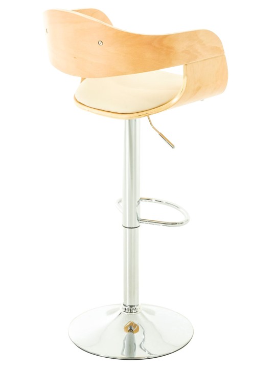 Sæt med 2 barstole Kingston C kunstlæder, natur/creme