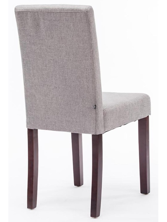 Sæt med 2 spisestuestole Ina stof cappuccino, lysegrå Sæt med 2 spisestuestole Ina stof cappuccino, lysegrå