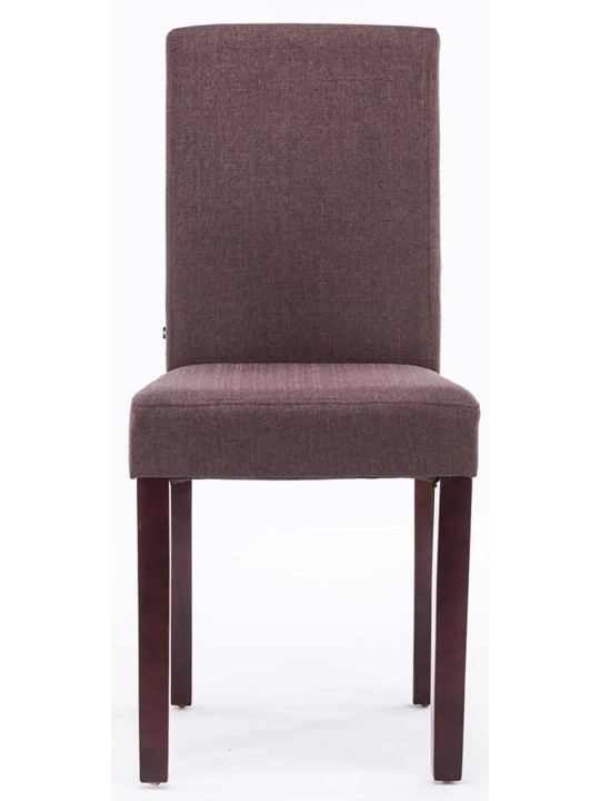 Sæt med 2 spisestuestole Ina stof cappuccino, brun Sæt med 2 spisestuestole Ina stof cappuccino, brun