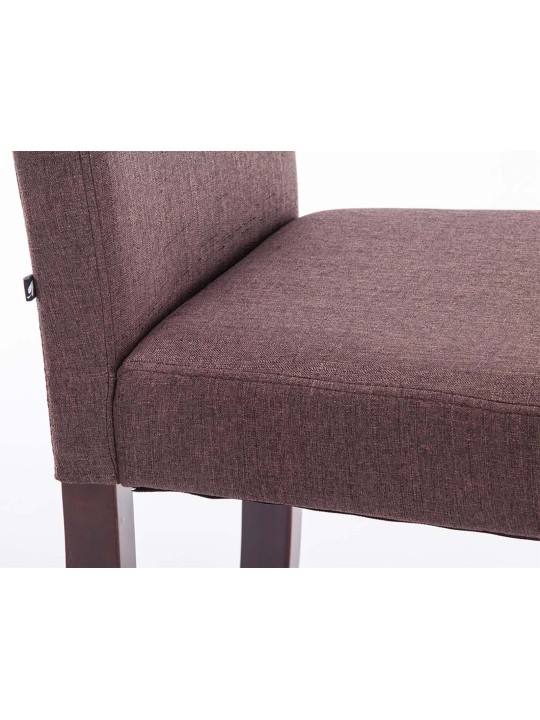 Sæt med 2 spisestuestole Ina stof cappuccino, brun Sæt med 2 spisestuestole Ina stof cappuccino, brun