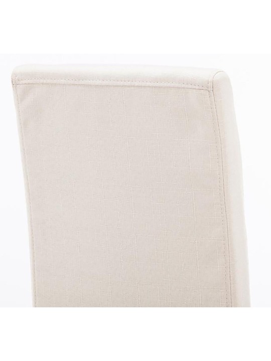 Sæt med 2 spisestuestole Ina stof cappuccino, creme Sæt med 2 spisestuestole Ina stof cappuccino, creme