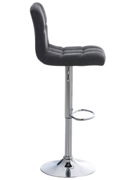 Sæt med 2 barstole Peru STOF C, mørkegrå