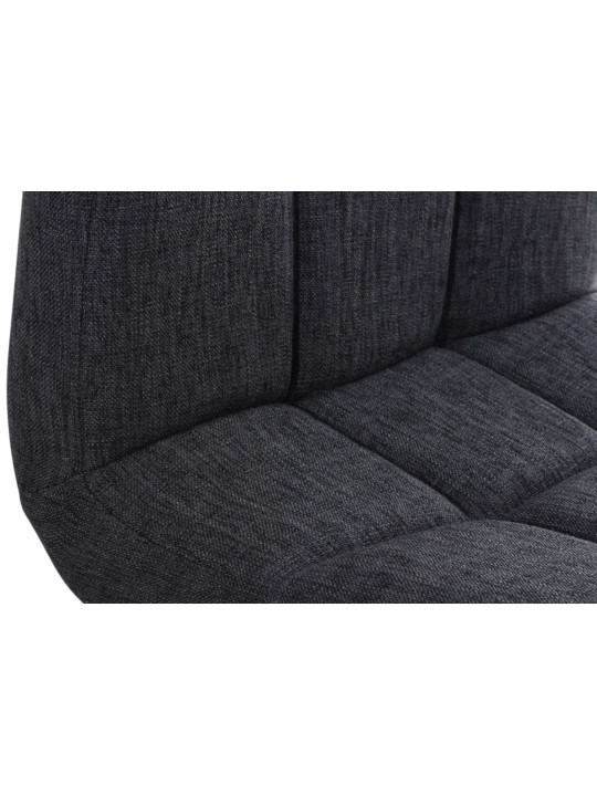 Sæt med 2 barstole Peru STOF C, mørkegrå