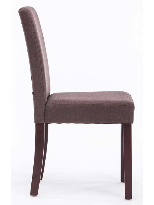 Sæt med 4 spisestuestole Ina stof cappuccino, brun Sæt med 4 spisestuestole Ina stof cappuccino, brun