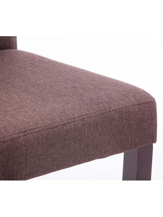 Sæt med 4 spisestuestole Ina stof cappuccino, brun Sæt med 4 spisestuestole Ina stof cappuccino, brun